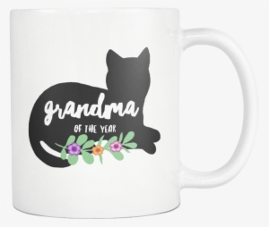Grandma Of The Year Silhouette Mug - Mug