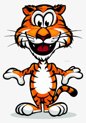 Tigger Clipart Vectors Logo Images Illustration Drawing - Happy Tiger Head Cartoon