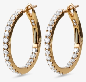 Diamond Earrings In 18k Rose Gold - Earring