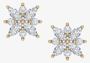 Flower Bomb Diamond Earrings - Earring