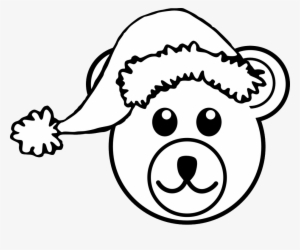 Santa Hat Coloring Page - Line Drawing Of Cartoons