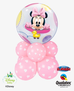 Baby Minnie Super Base - 22" Single Bubble Baby Minnie - Mylar Balloons Foil