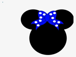 Minnie Mouse Clipart Blue - Minnie Mouse Blue Bow
