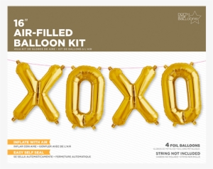 Gold Xoxo Balloon Kit - 13.5" Xoxo Balloon Kit - Silver By Northstar Balloons