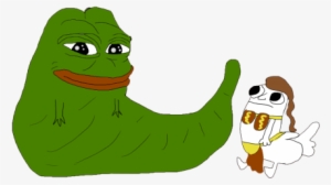 Jabba The Pepe And Slave Dickbutt - Jabba The Hutt Pepe