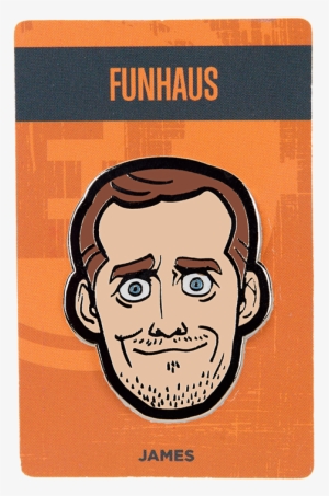 Funhaus James Enamel Pin Funhaus James Enamel Pin - Lapel Pin