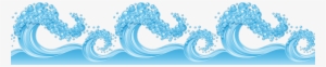 Water Waves Tile Sticker - Illustration