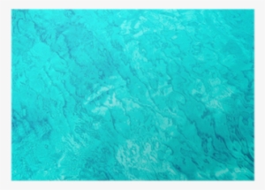 Aqua Turquoise Tropical Beach Water Waves Pattern Poster - Underwater