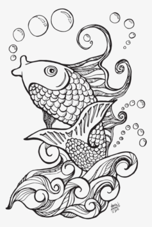 Bleed Area May Not Be Visible - Everybody Is A Genius Koi Fish Note Cards