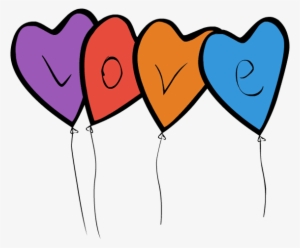 Clip Art Heart String Valentines Day Border Frame Balloon - Clip Art