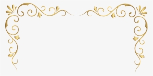 Decorative Corner Borders Transparent Download - Gold Corner Border Clipart