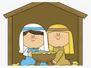 Mary And Baby Jesus Clipart - Transparent Background Nativity Clipart Transparent
