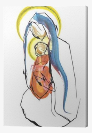 Christmas Nativity Scene Mother And Child, Virgin Mary - Christmas Day