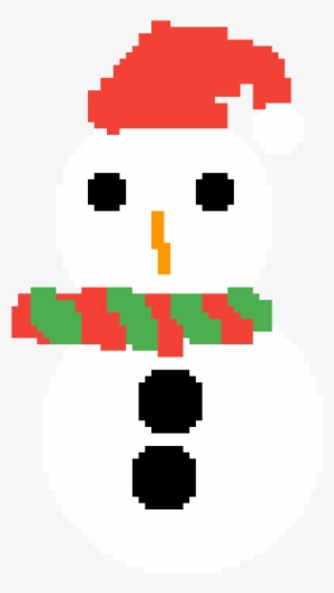 Muñeco De Nieve Con Gorro De Navidad - Cartoon