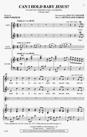 Can I Hold Baby Jesus - Sheet Music