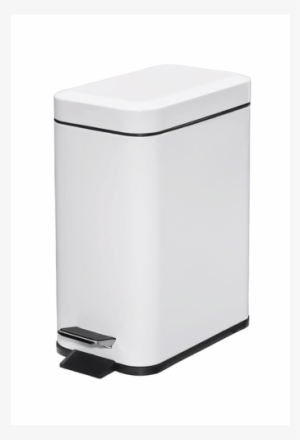 Step Trash Can, White - Toilet