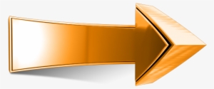 Arrow In Right Direction - Golden Arrow Png