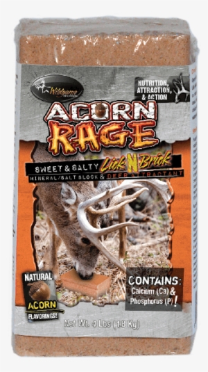 Wildgame Innovations Acorn Rage Salt Block Deer Attractant - Wildgame Apple Crush Salt Block
