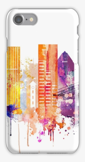 Portland Watercolor Iphone 7 Snap Case - Mobile Phone Case