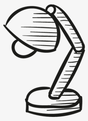 Table Lamp Drawing Vector - Table Lamp In Draw