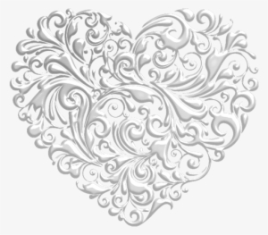 «fancy Hearts Heart 7 Scrap And Tubes » On Yandex - Transparent Fancy Black Heart Png