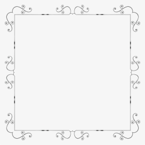 Fancy Ornate Square Frame Icons Png - White Christmas Lights Border