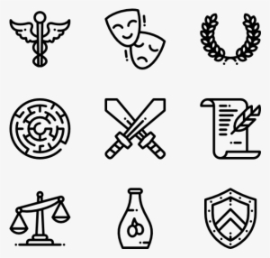 Ancient Greece - Fun Icon Transparent Background