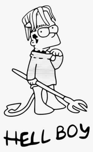 Bleed Area May Not Be Visible - Hellboy Tattoo Lil Peep