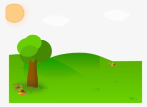 Nice Landscape Cartoon Clip - Cartoon Garden Background