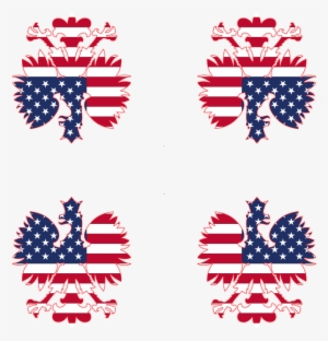 Polish American Eagle Picture Ornament