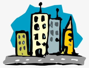 How To Set Use Skyscrapers Along A Road Svg Vector