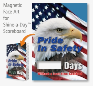 Pride In Safety Scoreboard Magnetic Face, American - Accuform Edp606 Visual Edge Magnetic Changeable Face