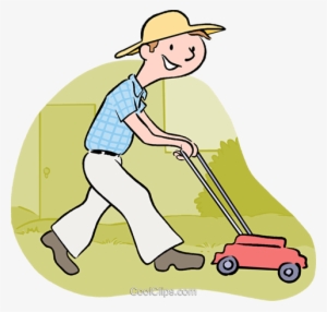 Lawn Mowers Royalty Free Vector Clip Art Illustration