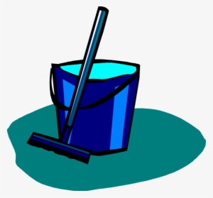 Mop And Bucket Blue Svg Clip Arts 600 X 558 Px