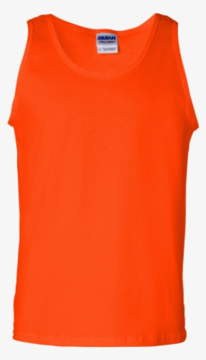 Gildan Ultra Cotton Tank Top - Orange Tank Top Men