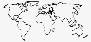 Witw Map - Jordan - Simple World Map Tattoos