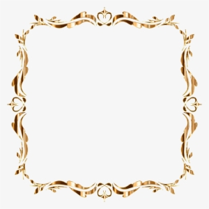 Big Image - Gold Scroll Border Clip Art
