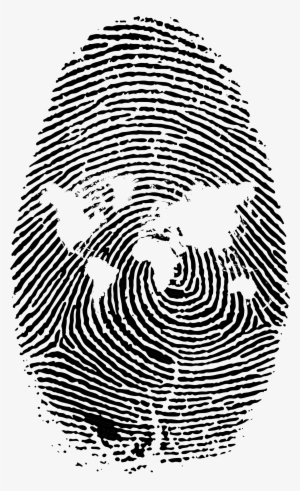 This Free Icons Png Design Of World Map Finger Print