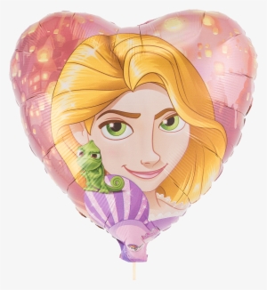 Rapunzel Heart 18" - Tangled 'dream Big' Small Paper Plates (8ct)