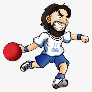 Dodgeball Clip Cartoon - Cartoon Person Throwing A Dodgeball