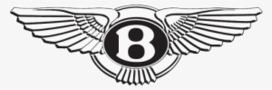 Bentley Logo - 2 Bentley W B In The Wings And Name Die Cut Decals