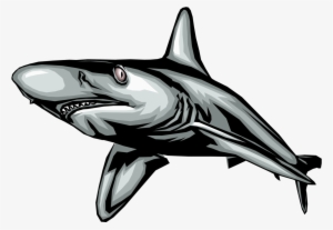 Black Sharks Clip Art Png - Shark