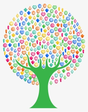 This Free Icons Png Design Of Colorful Gems Tree