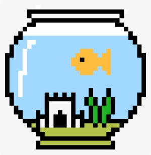 Fish Bowl With Larry Inside - Pesca Pixel Art