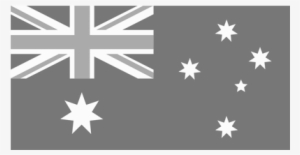 Australia Transparent Black And White - Black And White Australian Flag