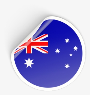 Round Sticker Illustration Of Flag Of Australia - Australian Flag