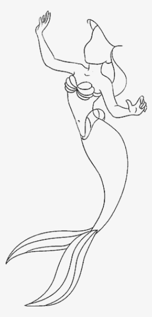 How To Draw Mermaid Ariel In A Few Easy Steps - Sketch
