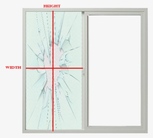 Measure The Height And Then The Width Of The Broken - Window