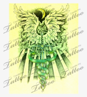 Marketplace Tattoo Caduceus - Illustration