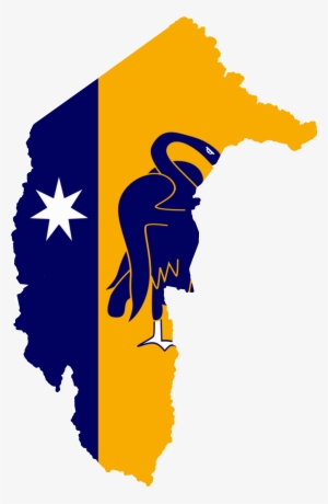 Flag Map Of The Australian Capital Territory - Australian Capital Territory Flag Map